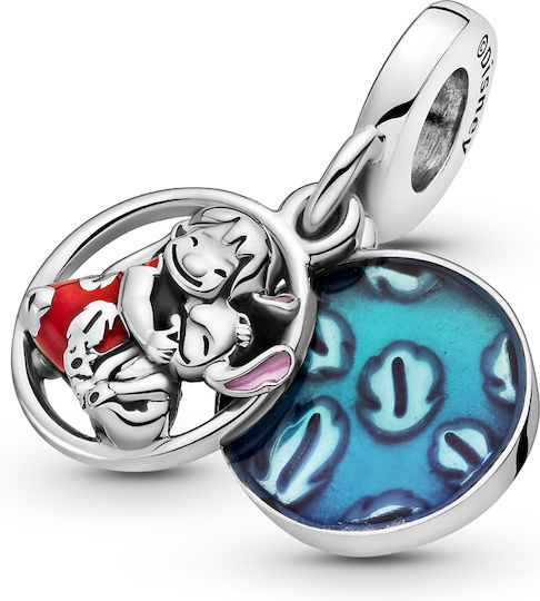 Pandora Κρεμαστό Charm 799383c01 Disney Lilo & Stitch Family