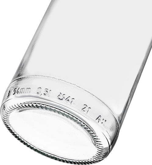 Glass Bottle 500ml Long Black Cap 1 Pc