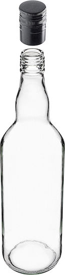 Sticlă 700ml Lungă Capac Negru 1 Bucată