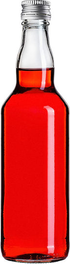 Glass Bottle 500ml Silver Cap 10 Pcs