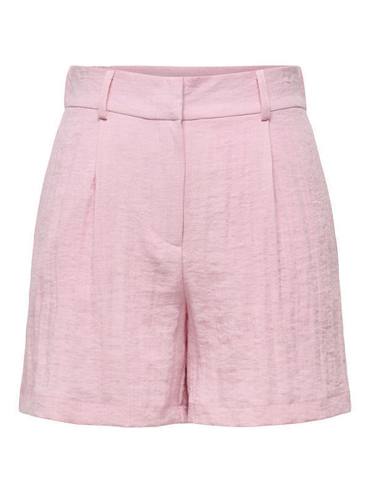 Women's Linen Shorts Pink
