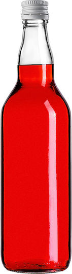 Glass Bottle 700ml White Cap 1 Pc