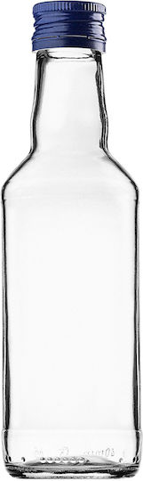 Sticlă 200ml Capac Albastru Marin 10 Bucăți