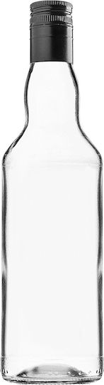 Kadax Glasflasche 500ml Lange Schwarze Kappe 10 Stück
