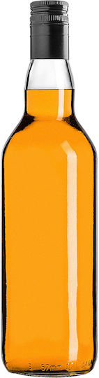 Glass Bottle 700ml Long Black Cap 5 Pcs