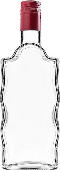 Glass 500ml Liqueur Bottle Long Red Cap 1 Pc