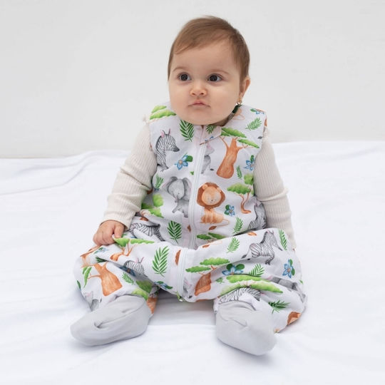 Kidizi Sac de Dormit de Vară cu Picioare 0.5 tog Verde