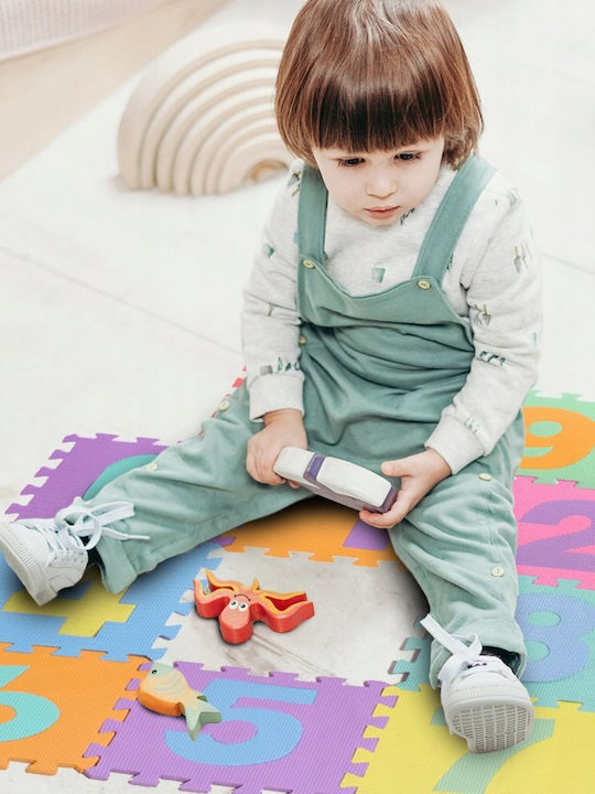 MalPlay Puzzle De Podea Educativ Pentru Copii Cu Numere 10 Piese