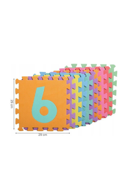 MalPlay Puzzle De Podea Educativ Pentru Copii Cu Numere 10 Piese