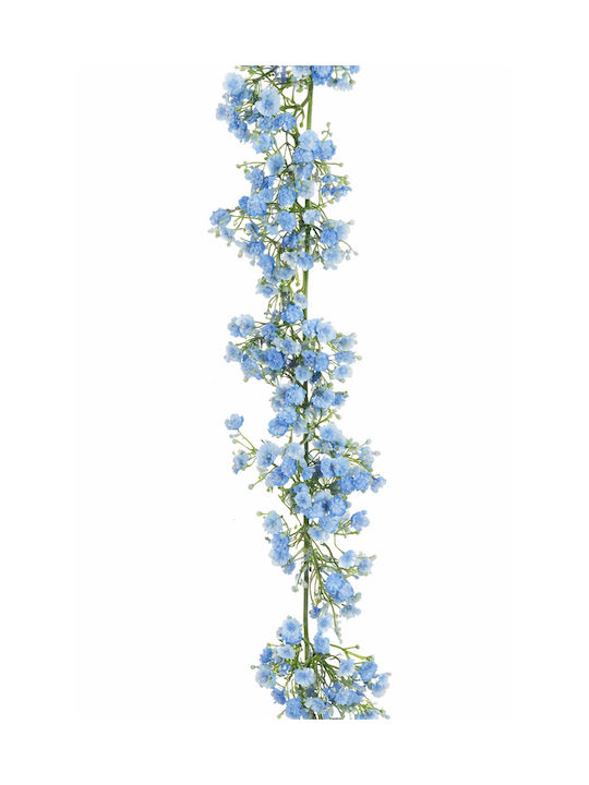 Ghirlandă Cu Flori Albastre De Gypsophila 0x0x180cm Monocrom Evergreens