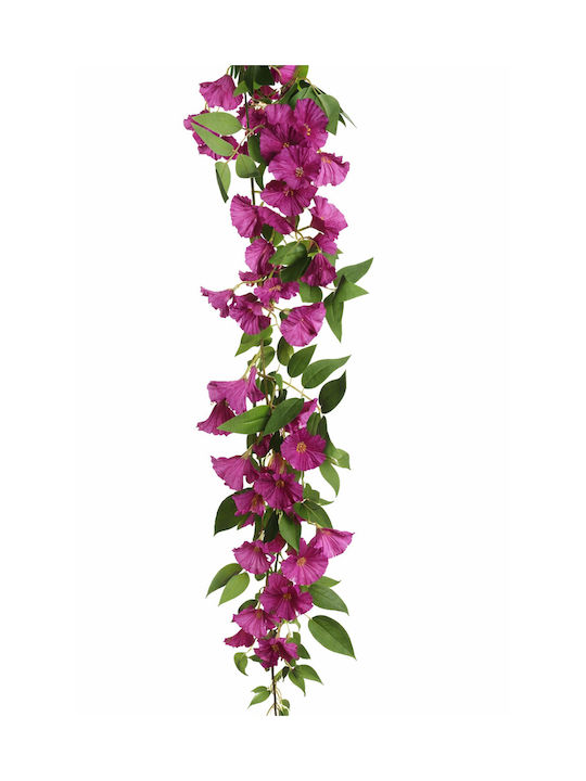 Purple Petunia Garland Flowers 0x0x165cm Monochrome Evergreens