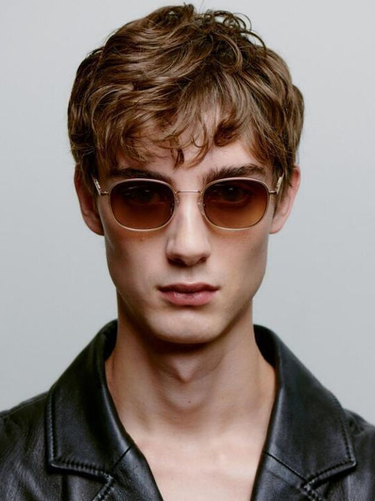 A.Kjaerbede Unisex Sunglasses With Gold Metallic Frame KL2505-008