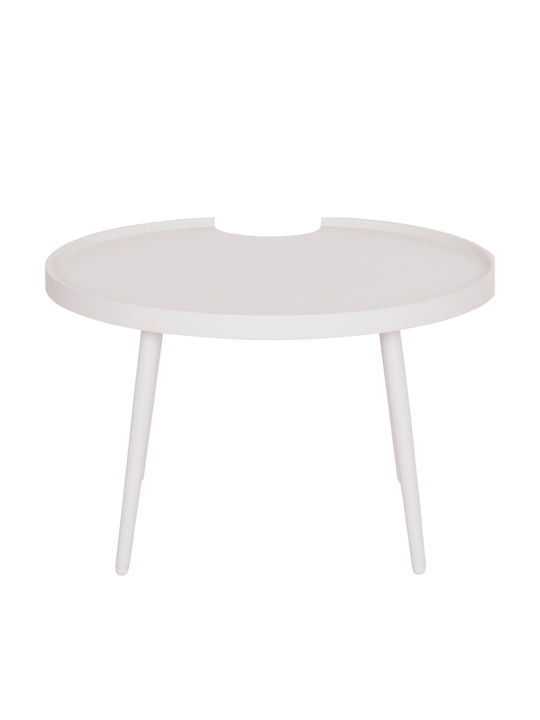 Sitting Room Table for Small Outdoor Spaces Aluminum Teroc White 70x70x44cm