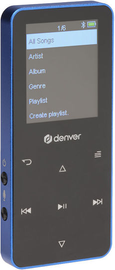 Denver MP4 Player (4GB) με Οθόνη 1.8" Μπλε S0470093