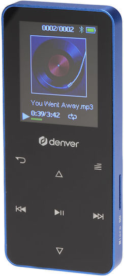 Denver MP4 Player (4GB) με Οθόνη 1.8" Μπλε S0470093