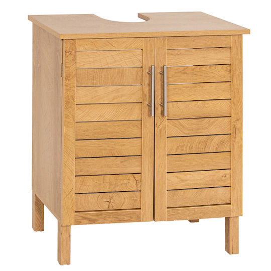 Eurocasa Badezimmer Waschtisch-Einheit Ohne Waschbecken M60xB30xH70cm Beige