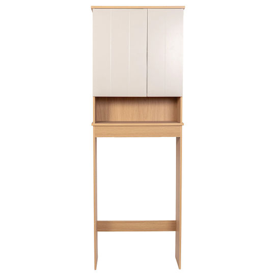 Eurocasa Bathroom Laundry Cabinet 62x23x179cm Matt Lacquer Brown