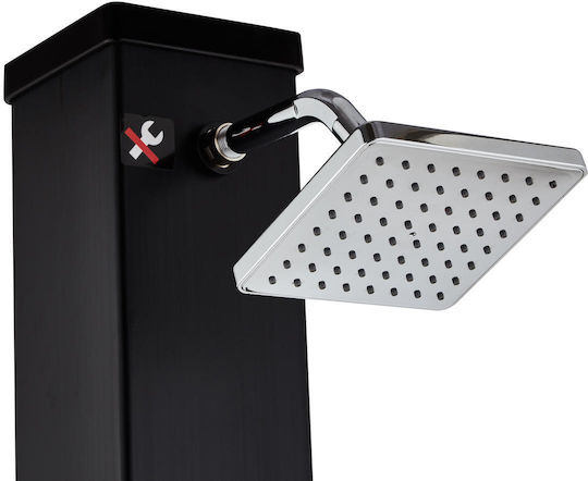 ECOPOOL Pool Shower Solar Black
