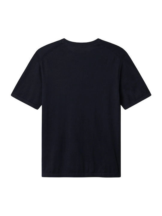 Bluza Tricou Cu Mânecă Scurtă Albastru Marin