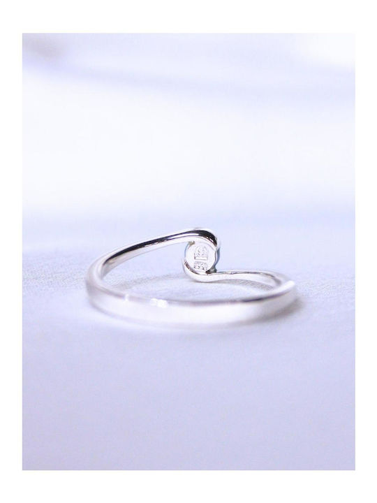 Women's Ring with Stones from Silver