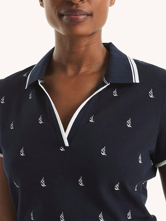 Γυναικεία Polo Μπλούζα Κοντομάνικη Navyblue