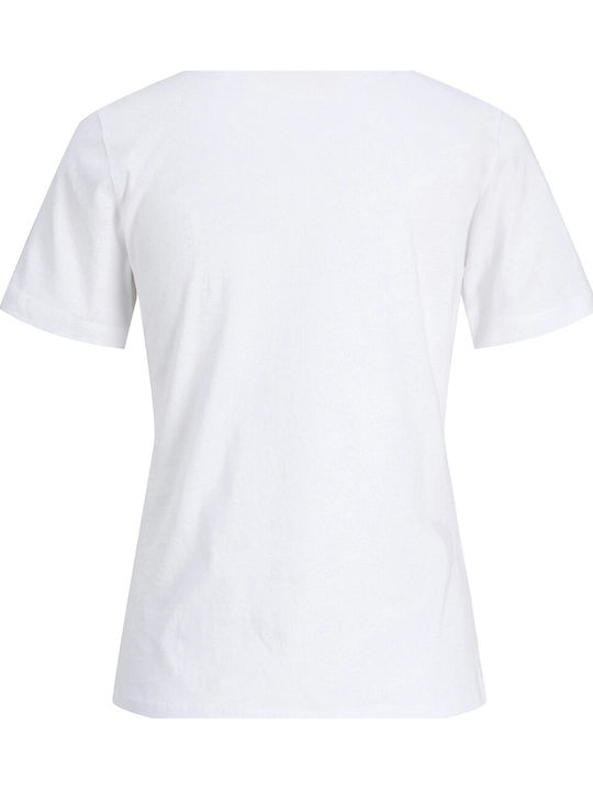 Jack & Jones T-Shirt Helles Weiß/Oliven