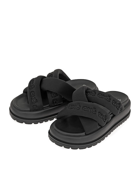 Дамски Сандали Flatforms Черни