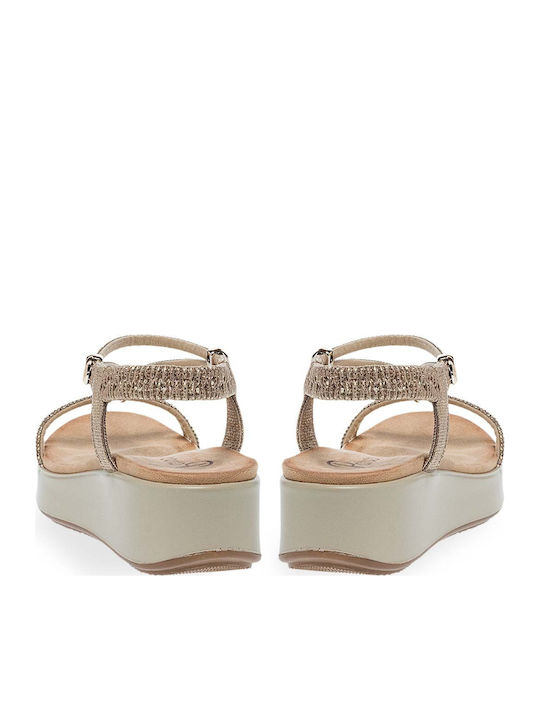 Women's Gold Summer Platforms