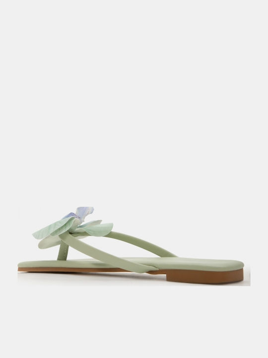 Damen Flache Sandalen Türkis