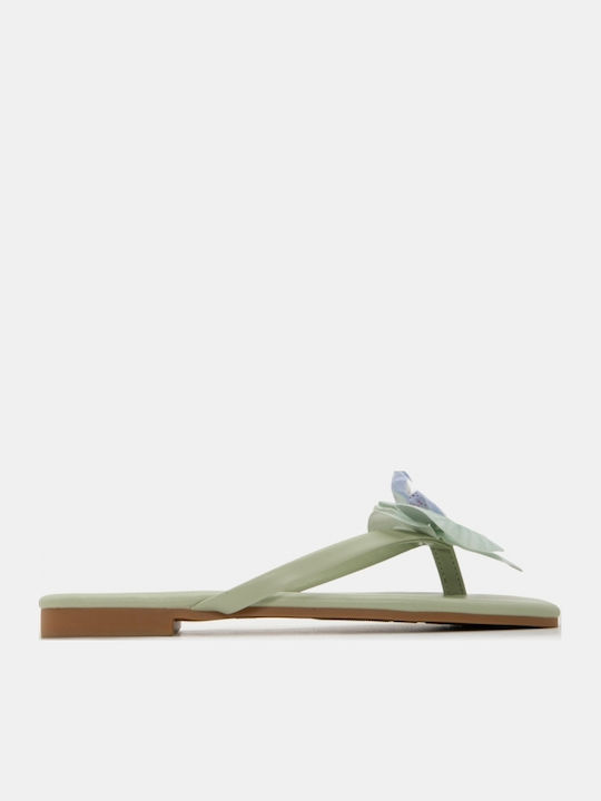 Damen Flache Sandalen Türkis