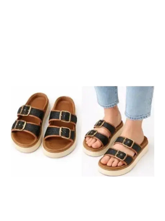 Дамски Сандали Flatforms Черни