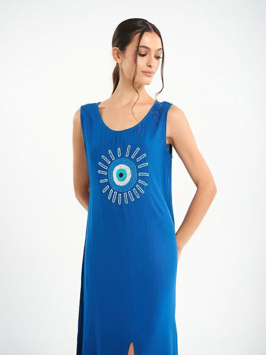 Summer Midi Dress Blue