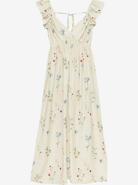 Josie Καλοκαιρινό Maxi Φόρεμα Μπεζ/floral