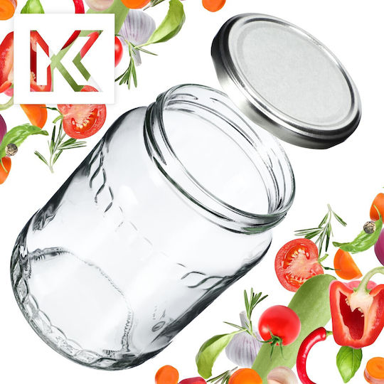 Kadax Borcan Sticlă Cu Capac 720ml 8 Buc