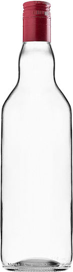 Glass Bottle 700ml Long Red Cap 10 Pcs