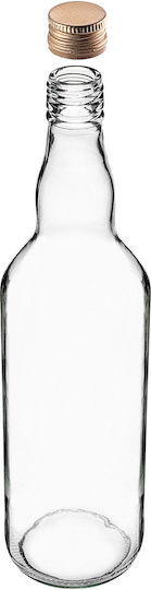 Glass Bottle 700ml Golden Cap 10 Pcs