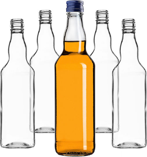 Glass Bottle 500ml Navy Blue Cap 1 Pc