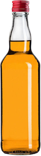 Glass Bottle 500ml Red Cap 10 Pcs