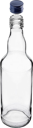 Glass Bottle 500ml Navy Blue Cap 1 Pc