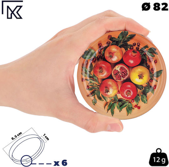 Kadax Βαζάκι Γυάλινο με Καπάκι 250ml (10τμχ)