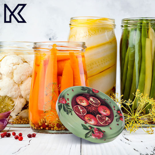 Kadax Βαζάκι Γυάλινο με Καπάκι 250ml (10τμχ)