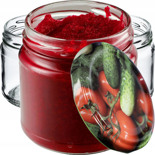 Kadax Glass Jar with Lid 200ml (10pcs)