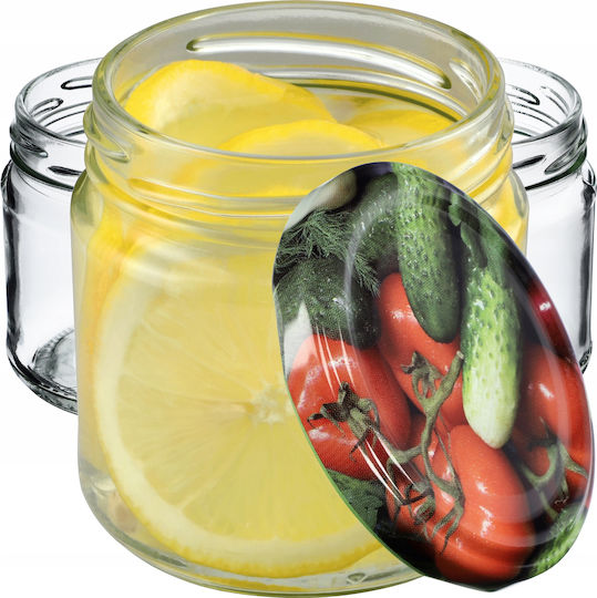Kadax Glass Jar with Lid 200ml (10pcs)