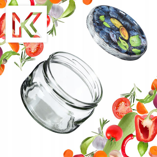 Kadax Glass Jar with Lid 250ml (10pcs)