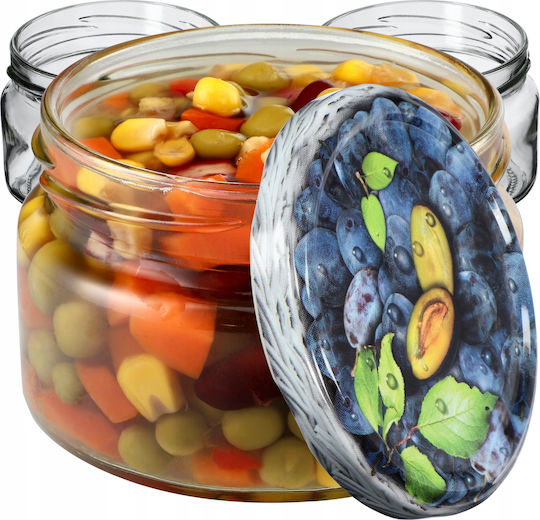 Kadax Glass Jar with Lid 250ml (10pcs)