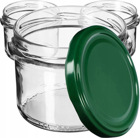 Kadax Βαζάκι Γυάλινο με Καπάκι 235ml (10τμχ)