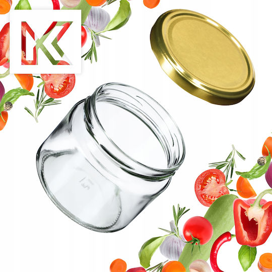 Kadax Borcan Din Sticlă Cu Capac 330ml 10 Buc