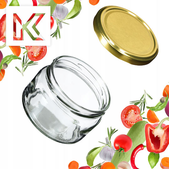 Kadax Borcan Sticlă Cu Capac 250ml (10 Buc)