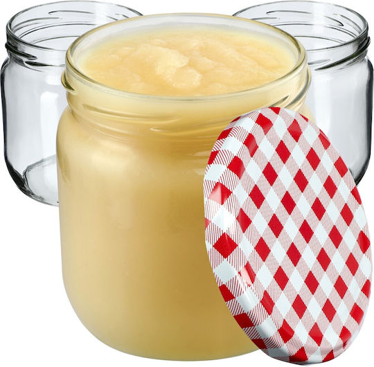 Kadax Буркан Стъклен с Капак 425ml 6бр
