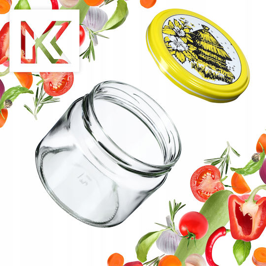Kadax Буркан Стъклен с Капак 330ml (10 бр)